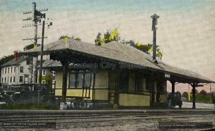 Postcard: Boston & Maine Station, Rowley, Massachusetts